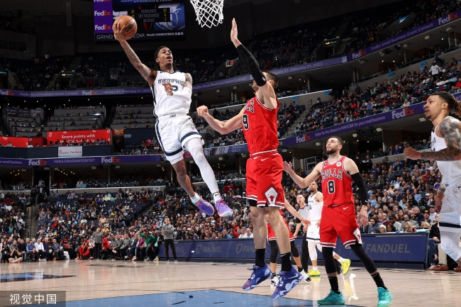 莫兰特劲爆扣篮集锦灰熊主场力克鹈鹕止连败  莫兰特劲爆扣篮集锦灰熊主场力克鹈鹕止连败